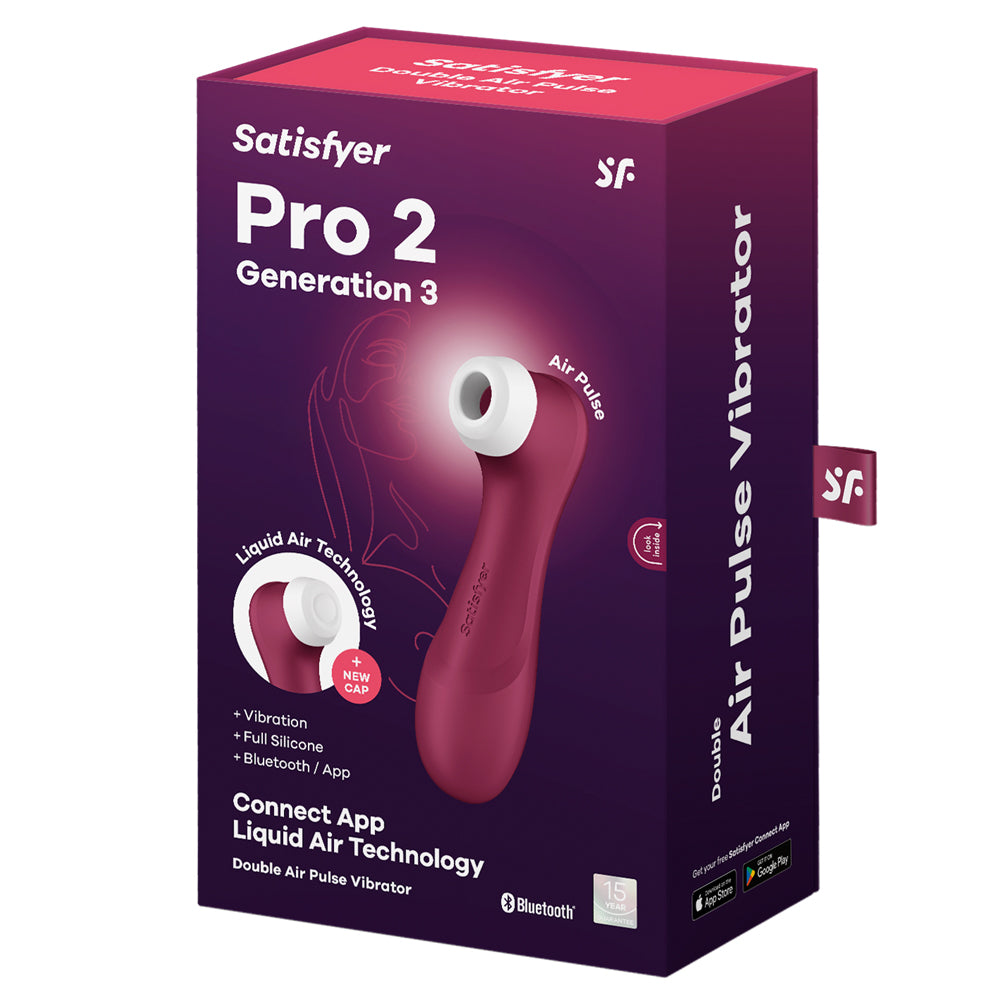 Satisfyer Pro 2 Gen 3 App-Ready Liquid Air Pulse Clit Vibrator