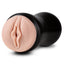 M For Men Self-Lubricating Pussy Stroker has an orb-lined texture inside a squeezable case w/ a coverable air valve for your perfect tightness & suction.