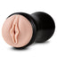 M For Men Self-Lubricating Pussy Stroker has ridged textures inside & a squeezable case for customised tightness. 