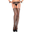 Music Legs Fishnet Garter Belt Stockings create an alluring thigh-high aesthetic w/ an attached garter belt that holds them up w/ no-fuss suspenders.