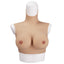 Ultra-Realistic Silicone Breast Form has full D-cup breasts in a natural teardrop shape for drag queen performances & gender affirmation without needing MTF top surgery.